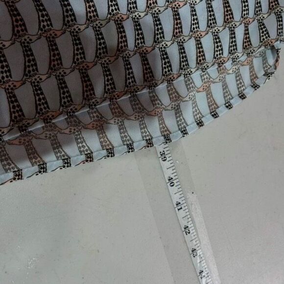 CKS Women's Giraffe Print Cap Sleeve Elastic Waist Mini‎ Dress Blue Black Small - Picture 14 of 14